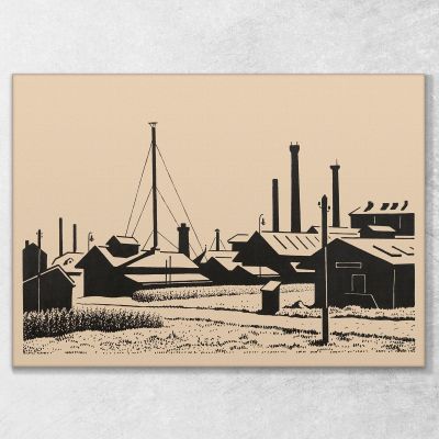 Factory Facilities Karl Wiener kwn173 canvas print 