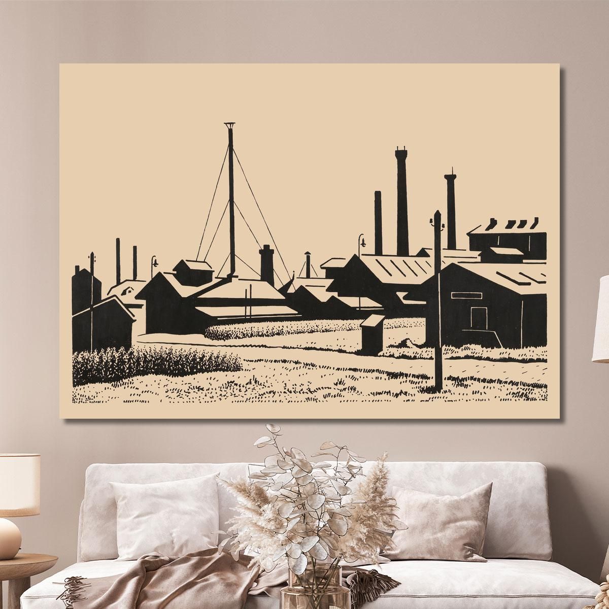 Factory Facilities Karl Wiener kwn173 canvas print 