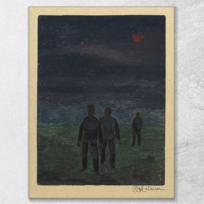 Darkness Karl Wiener kwn189 canvas print 