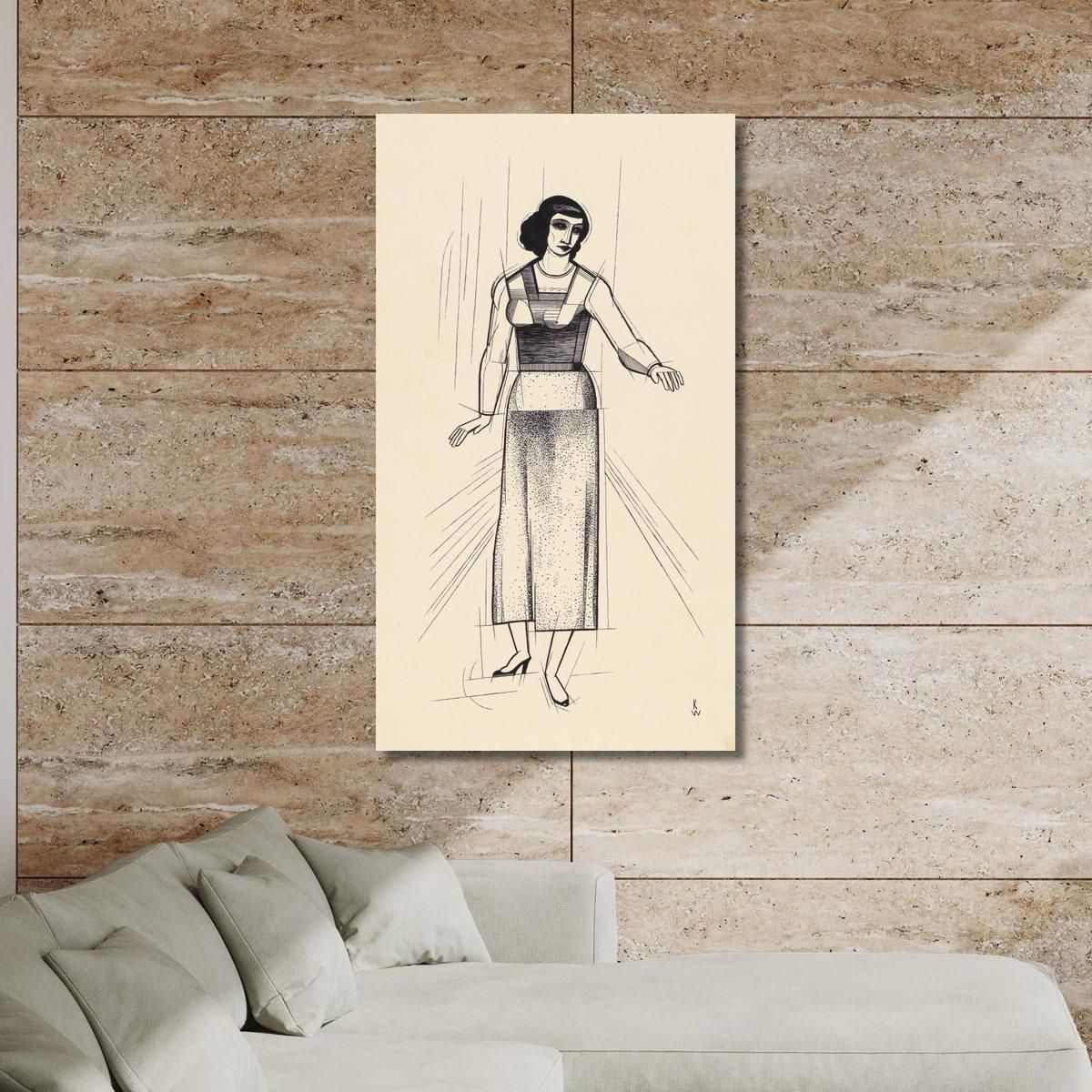 Female Figure Karl Wiener kwn194 canvas print 