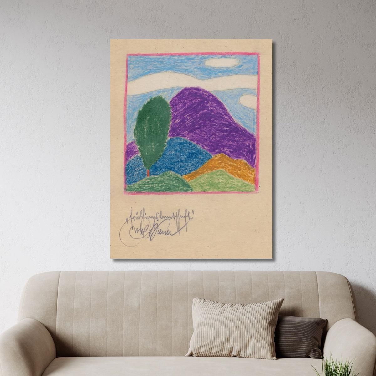 Spring Landscape 2 Karl Wiener kwn202 canvas print 