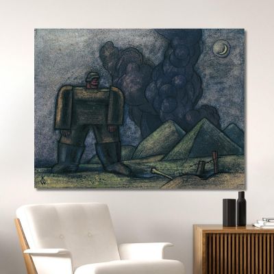 Desecrated Landscape Karl Wiener kwn211 canvas print 