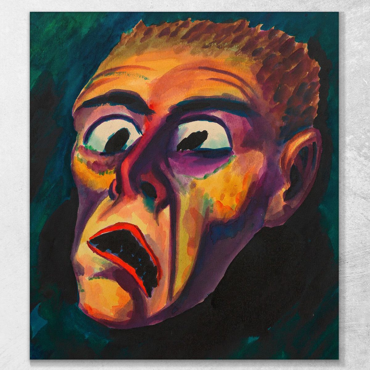 Face Karl Wiener kwn212 canvas print 