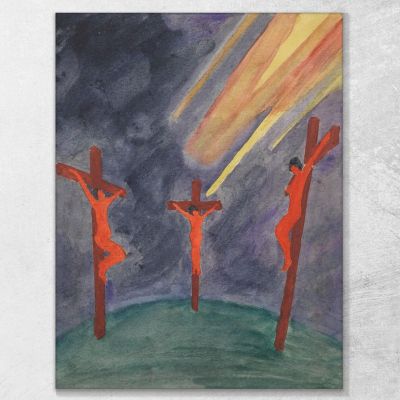 Golgotha Karl Wiener kwn222 canvas print 