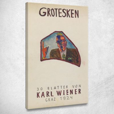 Grotesques 30 Sheets Graz Karl Wiener kwn225 canvas print 