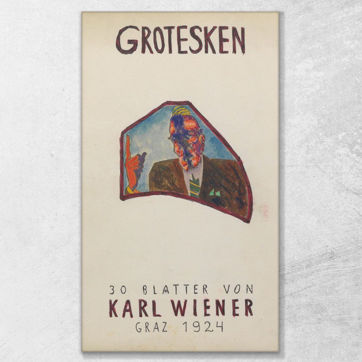 Grotesques 30 Sheets Graz Karl Wiener kwn225 canvas print 