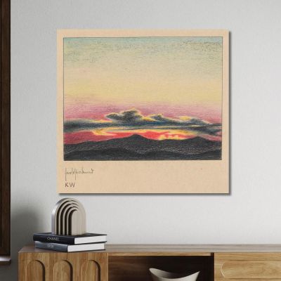 Autumn Evening Karl Wiener kwn234 canvas print 