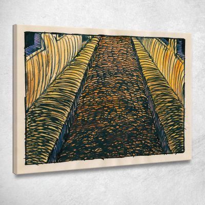 Composition Of Pavement And Meadow Xviii Karl Wiener kwn265 canvas print 