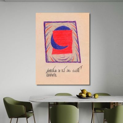 Composition In Red And Violet Karl Wiener kwn275 canvas print 