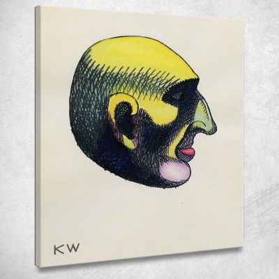 Head Study From Profile 10 Sheets Graz V Karl Wiener kwn282 canvas print 