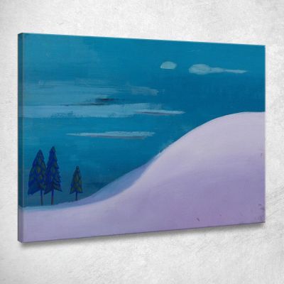 Landscape In Blue Purple Karl Wiener kwn307 canvas print 