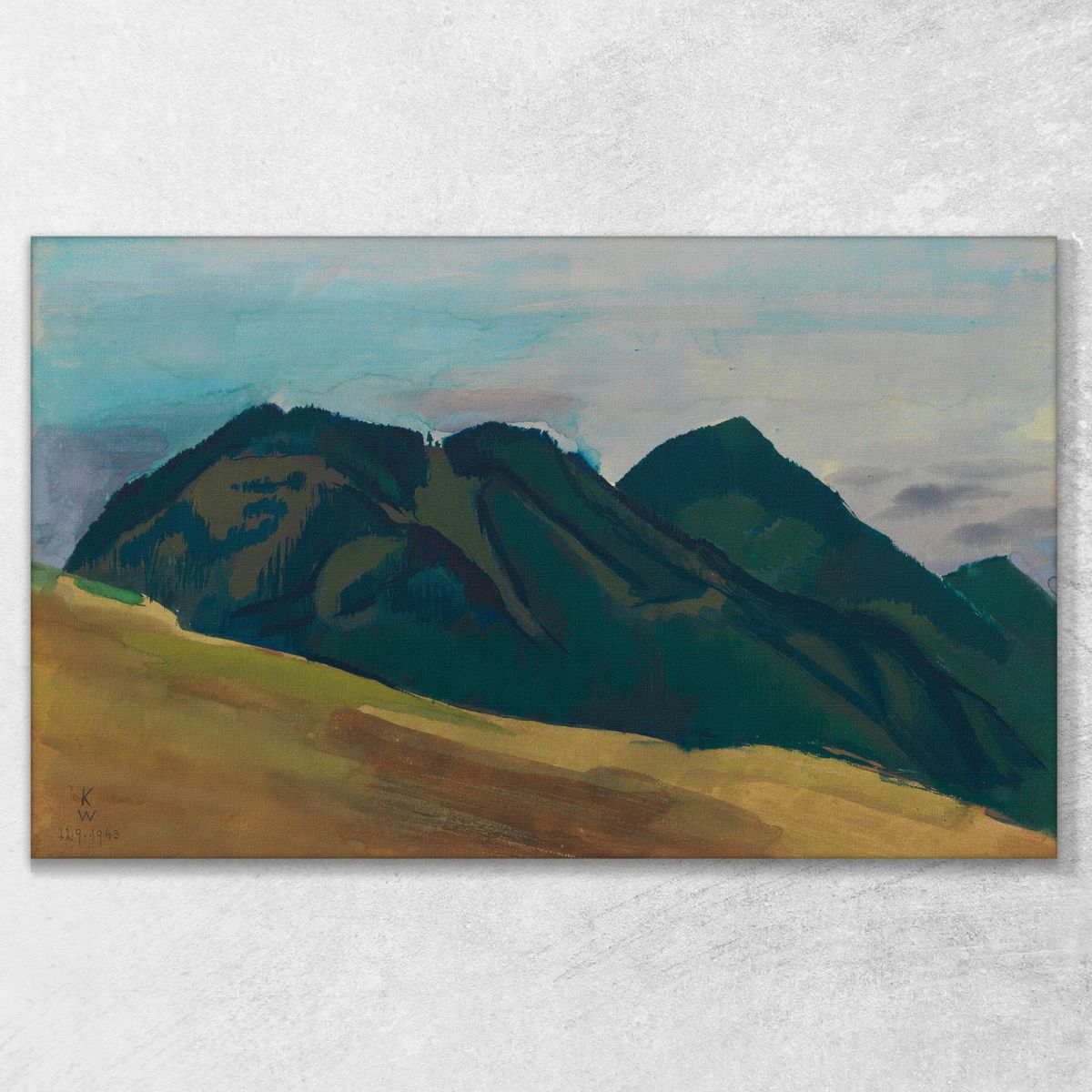 Landscape In Upper Styria Karl Wiener kwn309 canvas print 