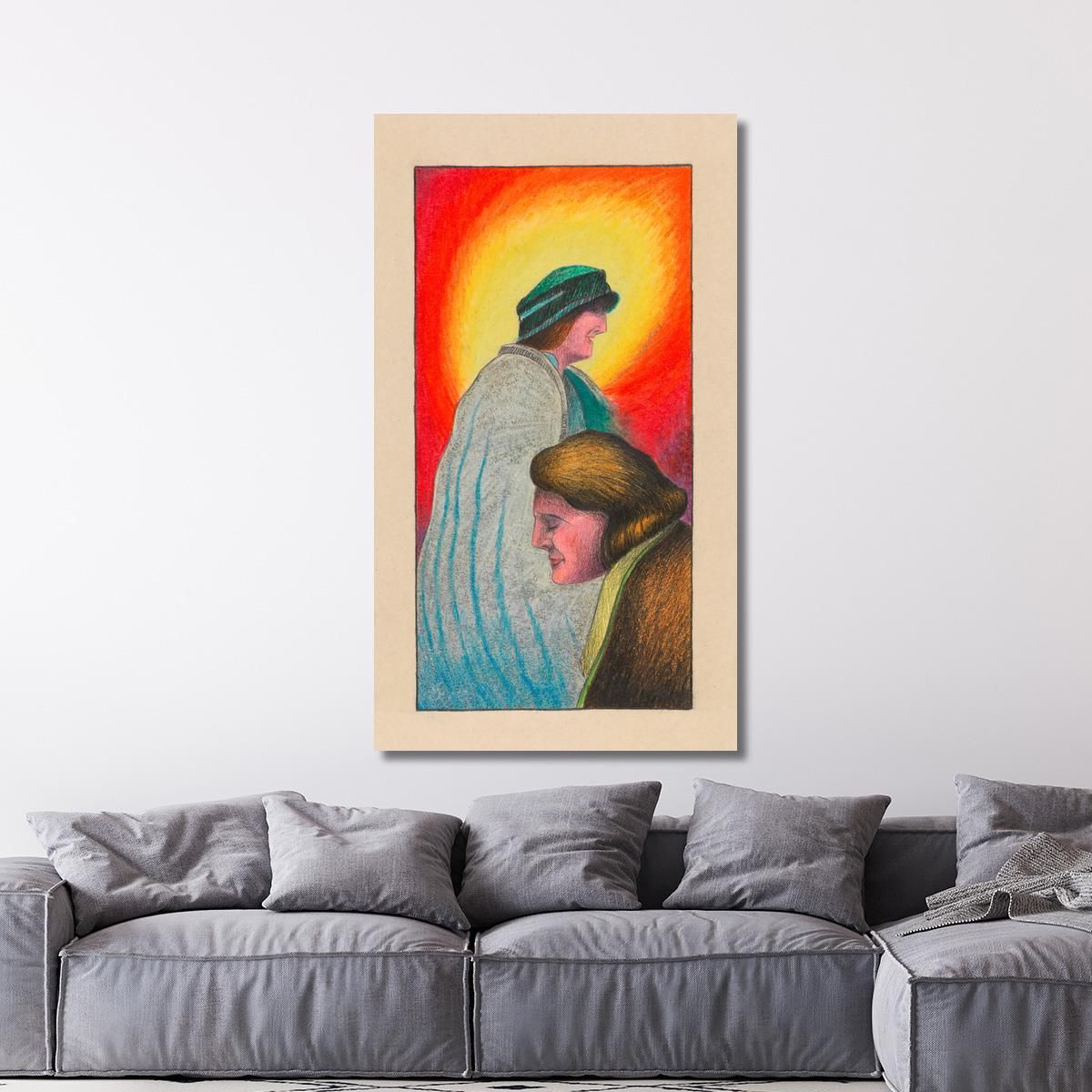 Smile Karl Wiener kwn323 canvas print 