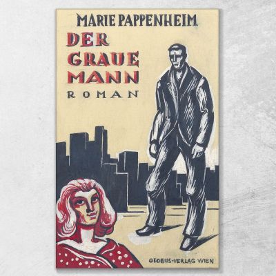 Marie Pappenheim The Gray Man Novel Globus Verlag Vienna Version 1 Karl Wiener kwn329 canvas print 