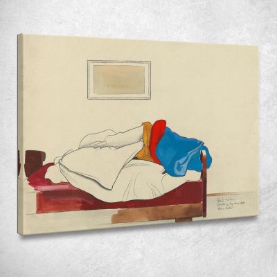 My Bed Karl Wiener kwn333 canvas print 