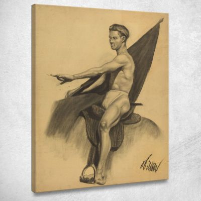 Male Nude Ii Karl Wiener kwn350 canvas print 