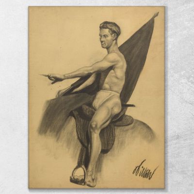 Male Nude Ii Karl Wiener kwn350 canvas print 