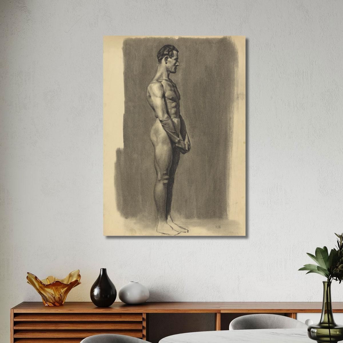 Male Nude Iv Karl Wiener kwn352 canvas print 