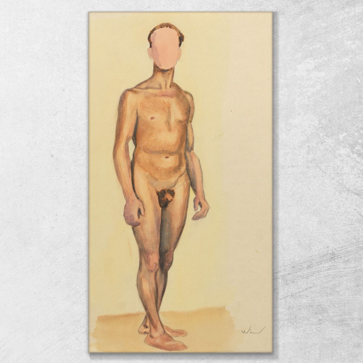 Male Nude Vi Karl Wiener kwn353 canvas print 