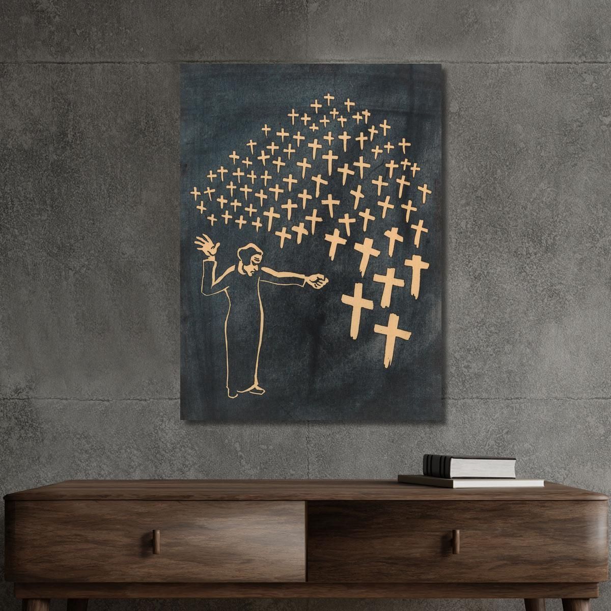 Never Again War Karl Wiener kwn424 canvas print 