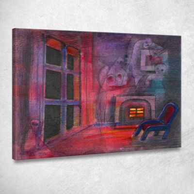 Nighttime Fear Karl Wiener kwn427 canvas print 