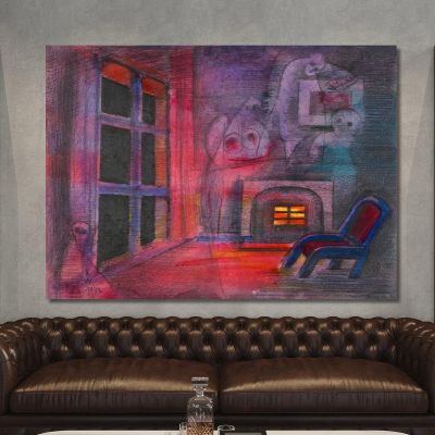 Nighttime Fear Karl Wiener kwn427 canvas print 