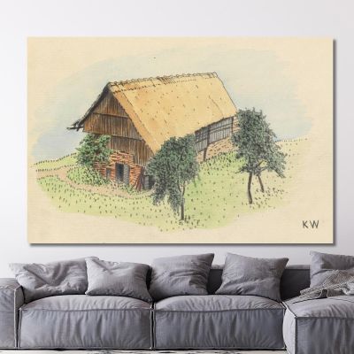 Untitled Farmhouse Karl Wiener kwn484 canvas print 