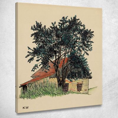 Untitled Farmhouse 2 Karl Wiener kwn485 canvas print 