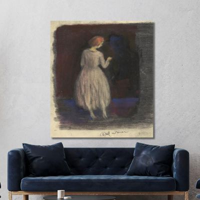 Untitled Female Figure 2 Karl Wiener kwn517 canvas print 