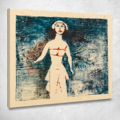 Untitled Female Figure 4 Karl Wiener kwn519 canvas print 