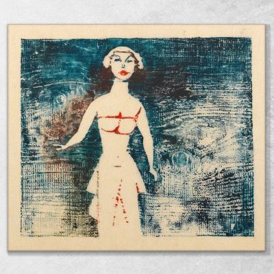 Untitled Female Figure 4 Karl Wiener kwn519 canvas print 