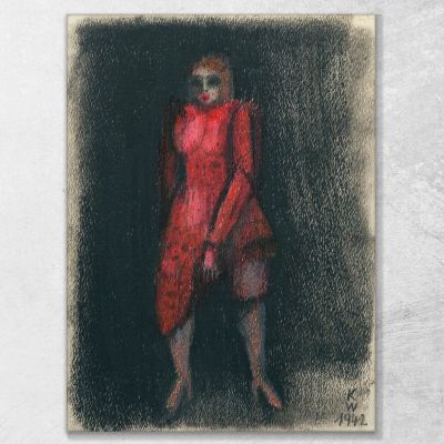 Untitled Female Figure 5 Karl Wiener kwn520 canvas print 