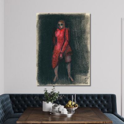 Untitled Female Figure 5 Karl Wiener kwn520 canvas print 