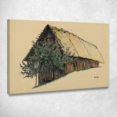 Untitled Wooden Barn Karl Wiener kwn532 canvas print 