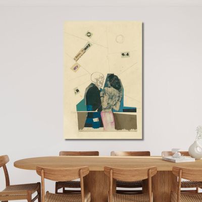 Untitled Young Woman And Death Karl Wiener kwn550 canvas print 