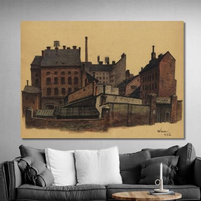 Untitled Townhouses Vienna Karl Wiener kwn592 canvas print 