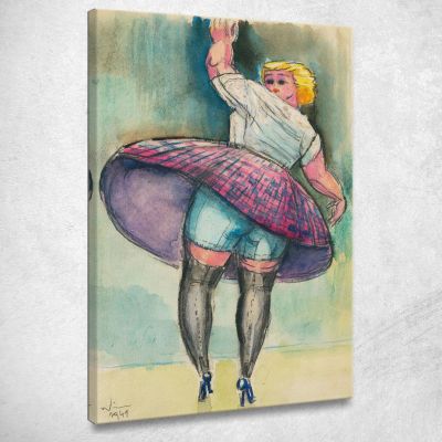 Untitled Dancing Woman Karl Wiener kwn594 canvas print 