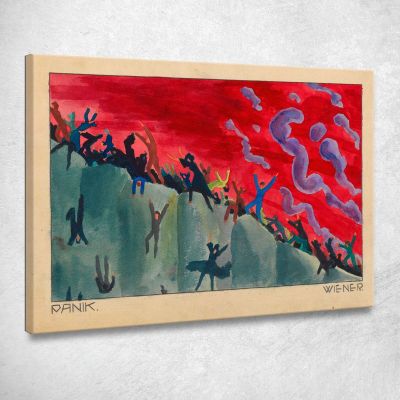 Panic Karl Wiener kwn623 canvas print 