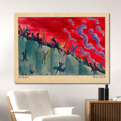 Panic Karl Wiener kwn623 canvas print 