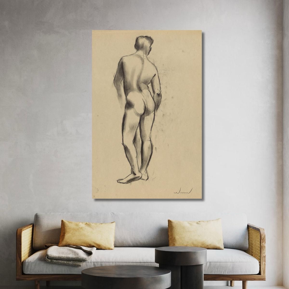 Standing Male Nude Ii Karl Wiener kwn679 canvas print 