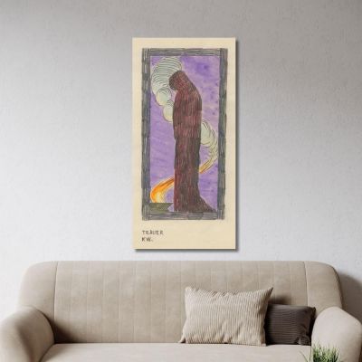 Grief Karl Wiener kwn697 canvas print 