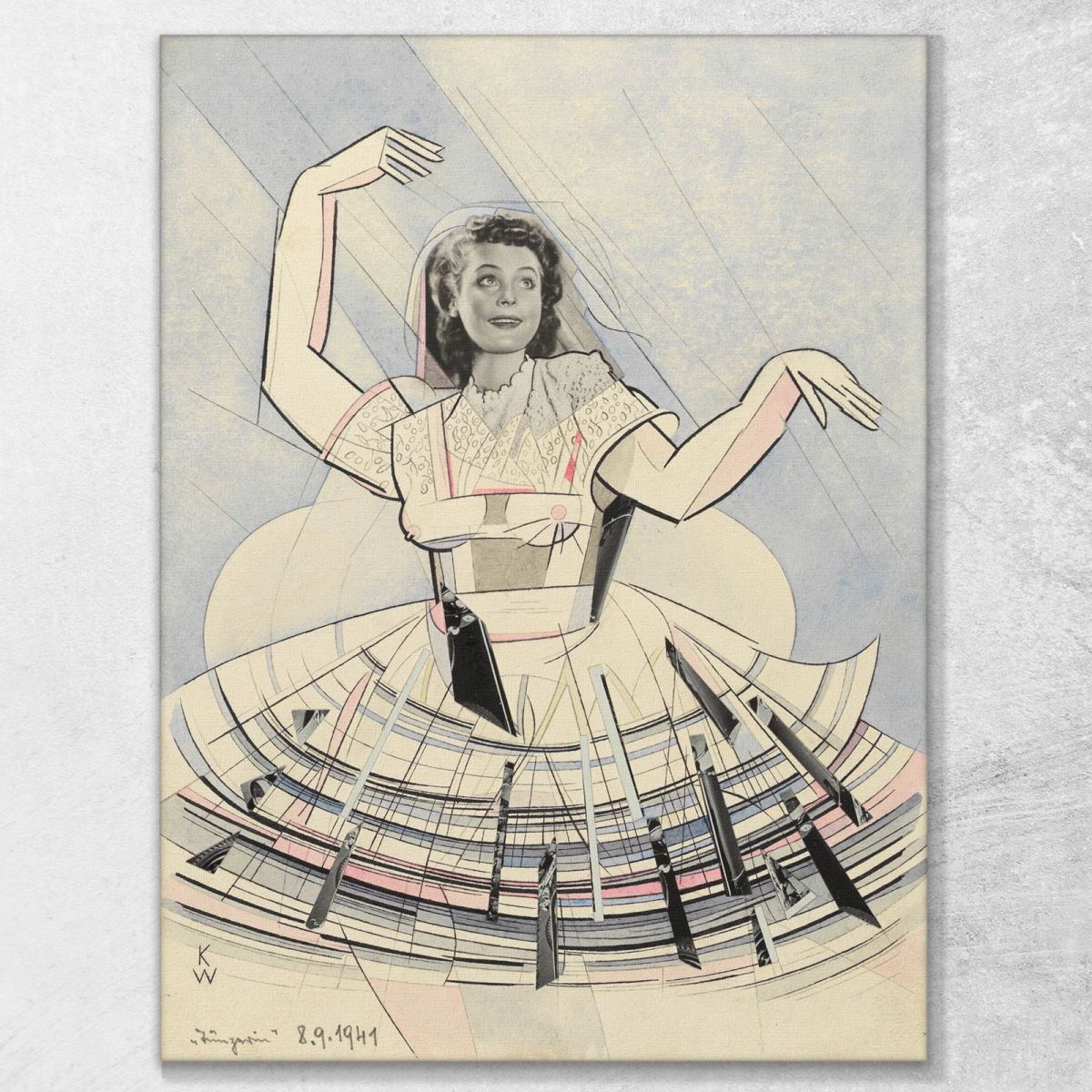 Dancer Karl Wiener kwn703 canvas print 