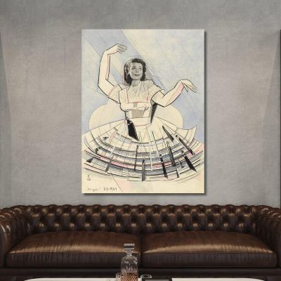 Dancer Karl Wiener kwn703 canvas print 