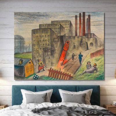 Suburb Iii Karl Wiener kwn724 canvas print 