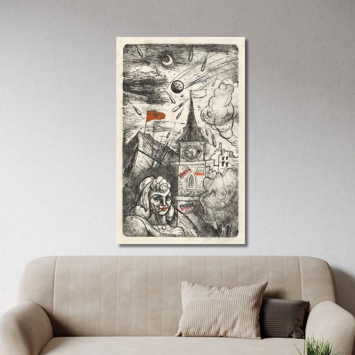 War Peace Peace Karl Wiener kwn734 canvas print 