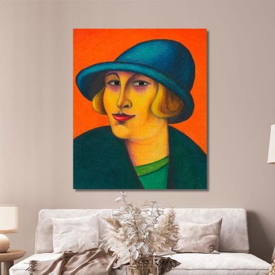 Woman Karl Wiener kwn737 canvas print 