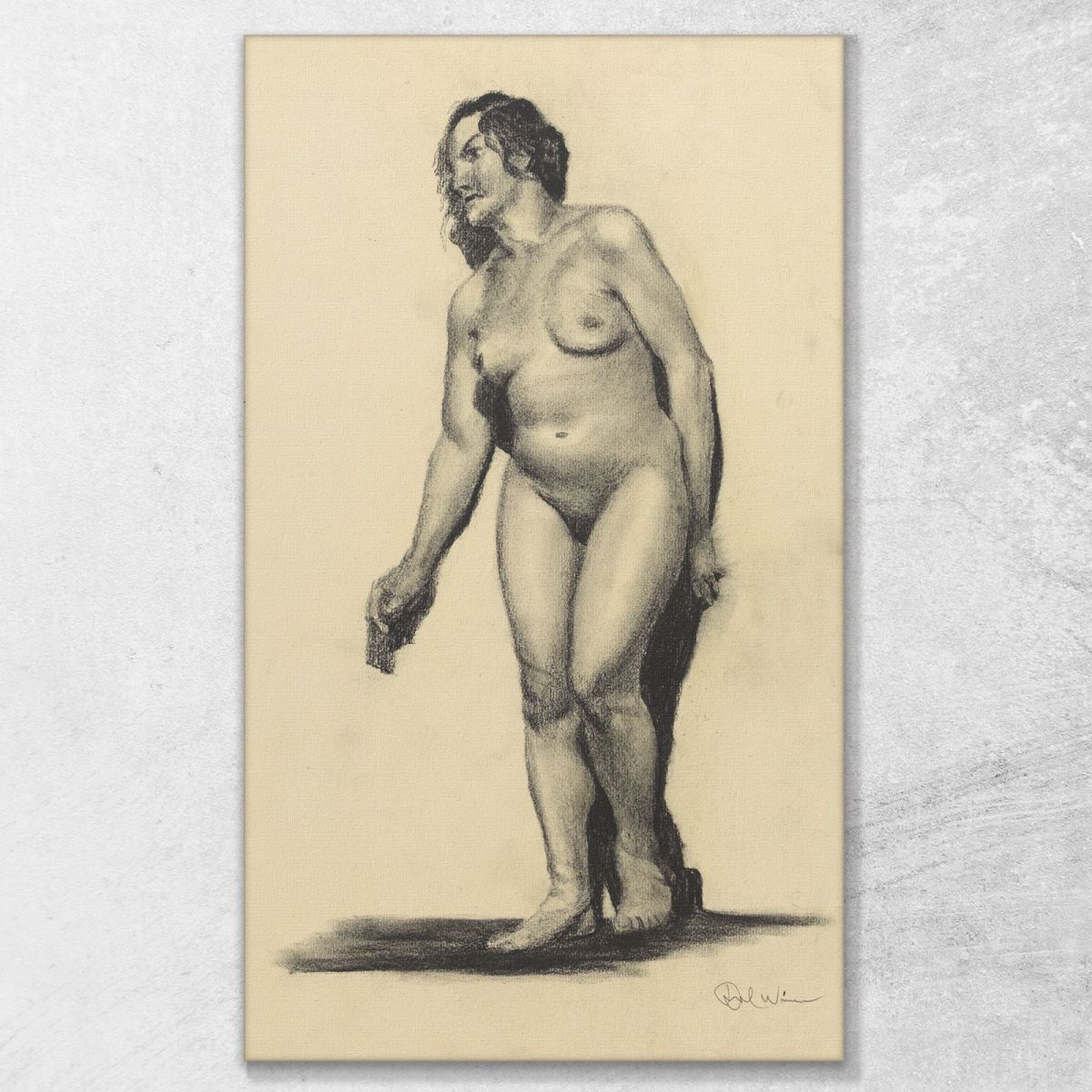 Female Nude Iii Karl Wiener kwn740 canvas print 