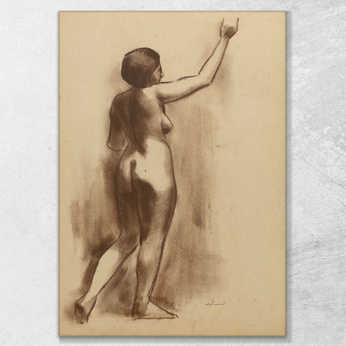 Female Nude V 2 Karl Wiener kwn742 canvas print 