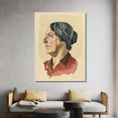 Female Portrait 3 Karl Wiener kwn750 canvas print 