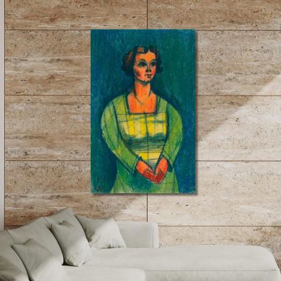 Female Portrait From The 150 Leaves Karl Wiener kwn754 canvas print 